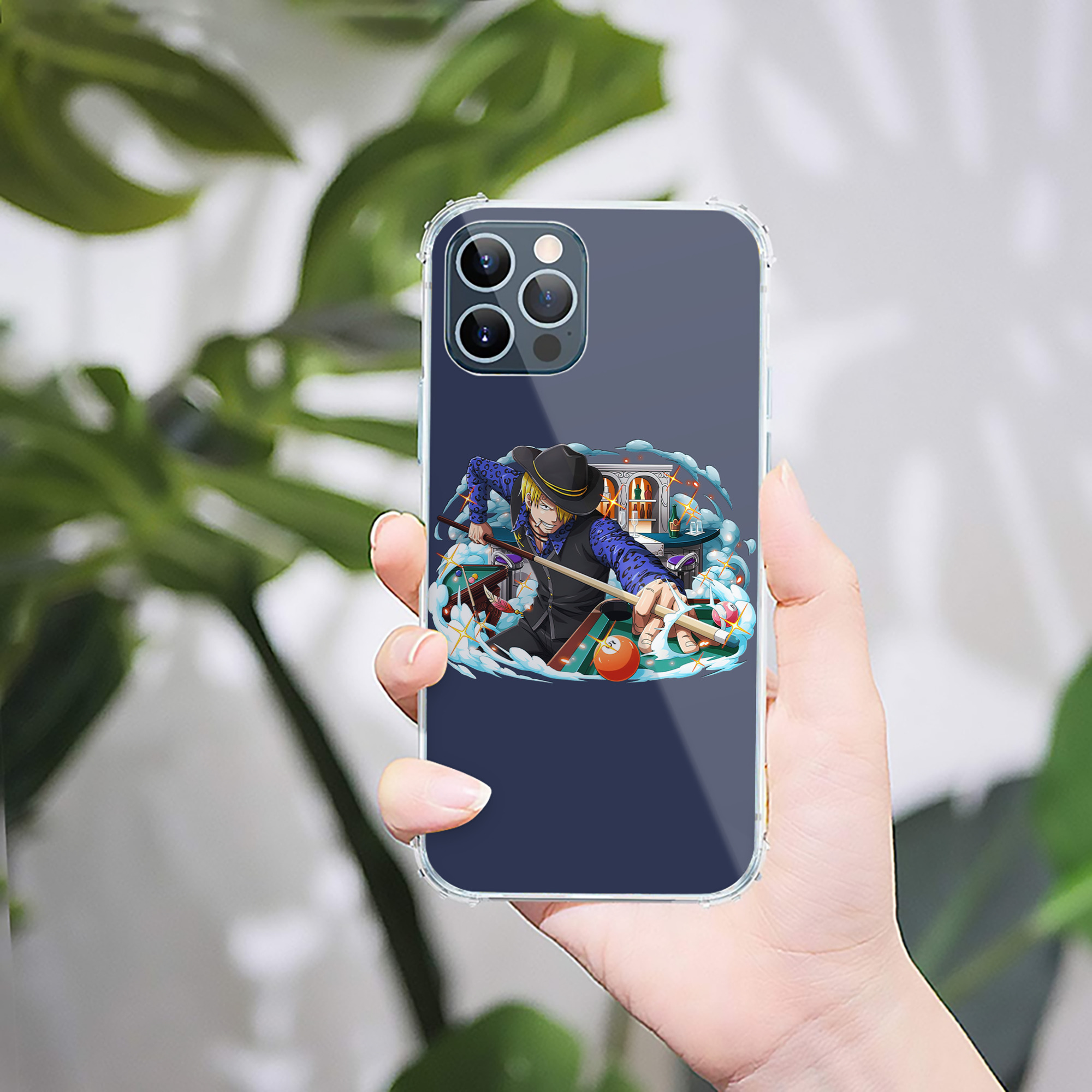 （画像用） ワンピース サンジ ONE PIECE Sanji 【iPhone 12シリーズ対応】透明スマホケース（クリアソフトケース）